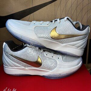 NEW Nike Ja 2 Christmas Tree Topper FV6070-002 Shimmer White Men Size 10.5